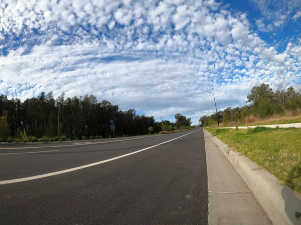 Une Belle Vue Sur Une Route Entourée Verdure Schofield Nouvelle — Photo