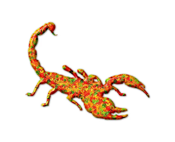 Una Colorida Ilustración Escorpión Sobre Fondo Blanco —  Fotos de Stock