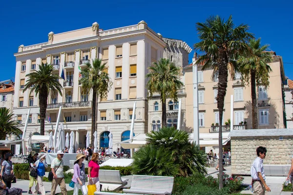 Split Croatia Aug 2011 Part Promenade Seafront Split Croatia Adriatic — Stock Photo, Image