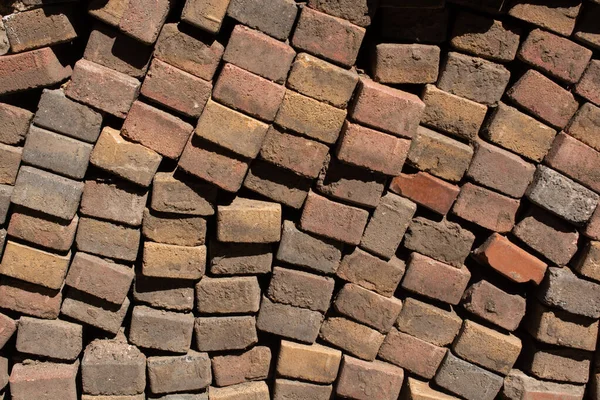 Een Close Shot Van Een Stapel Bakstenen — Stockfoto