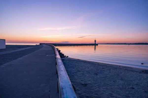 Ein Schöner Blick Auf Die Ostsee Bei Sonnenuntergang — Stockfoto