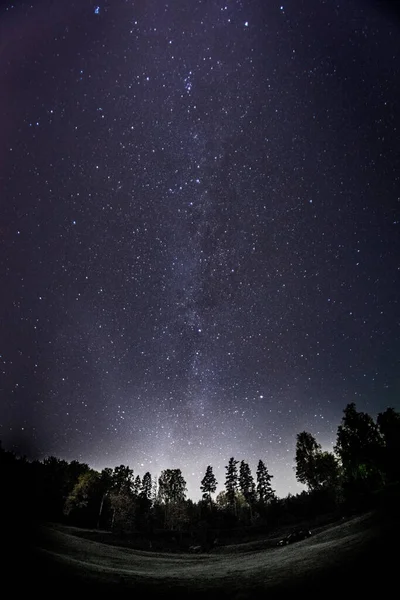 夜の星空の垂直ショット 壁紙に最適です — ストック写真