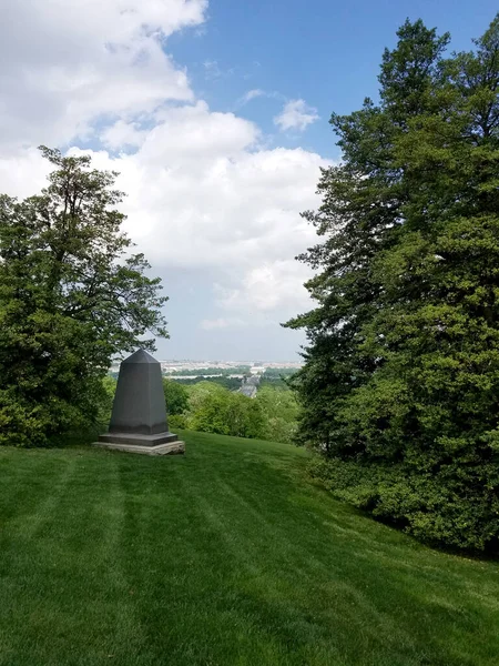 Arlington House Robert Lee Memorial Arlington Virginia Nın Yüksek Açılı — Stok fotoğraf