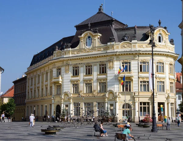 Town hall with town hall square in Hermannstadt (Sibiu), Romania Stock  Photo - Alamy