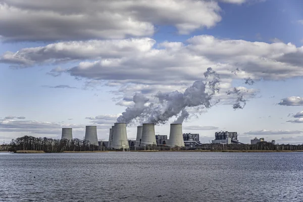 Vuurgestookte Elektriciteitscentrale Bij Cottbus — Stockfoto