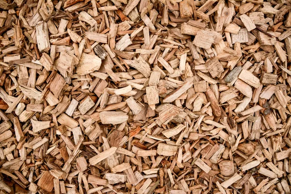 Pile Brown Wood Chips — Stock Photo, Image