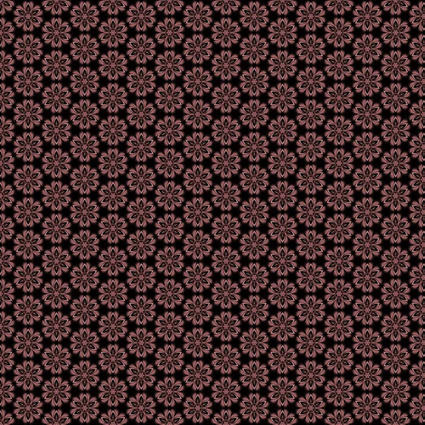 Ilustracja Bezszwowego Kwiatowego Wzoru Fioletowym Czarnym Kolorem Wzoru Tła Tekstury — Zdjęcie stockowe