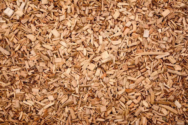 Pile Brown Wood Chips — Stock Photo, Image