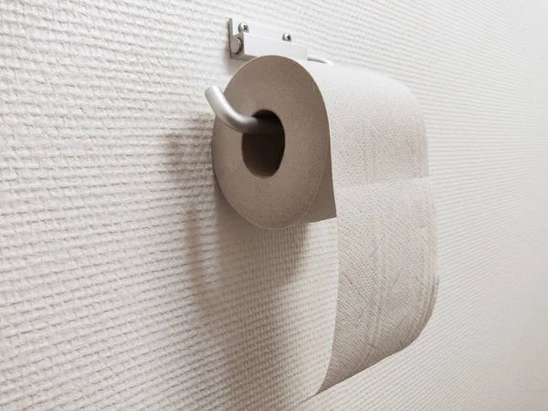 Een Closeup Shot Van Een Rol Van Toilet Papier — Stockfoto