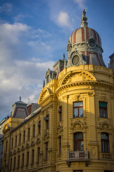 Zagreb Croácia Abril 2012 Detalhe Edifício Centro Cidade Zagreb Croácia — Fotografia de Stock