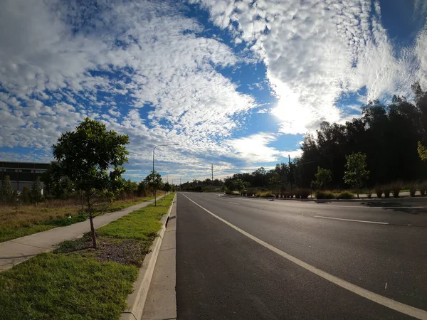 Schofield New South Wales Avustralya Yeşilliklerle Çevrili Güzel Bir Yol — Stok fotoğraf