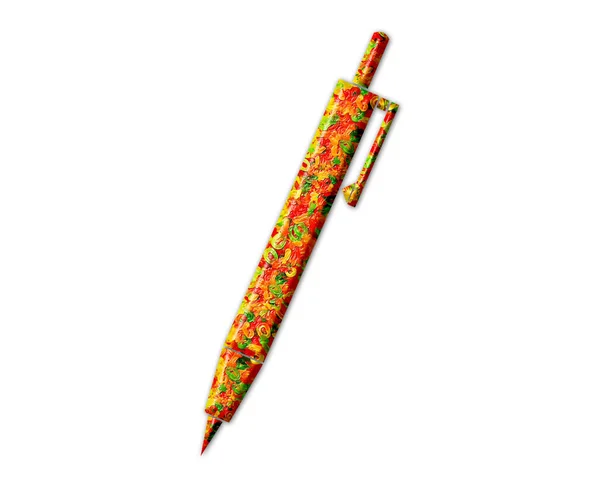 Een Illustratie Van Een Pen Gevuld Met Kauwende Marmelade Textuur — Stockfoto