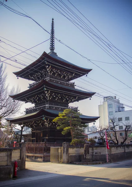 Plano Vertical Templo Takayama Japón — Foto de Stock