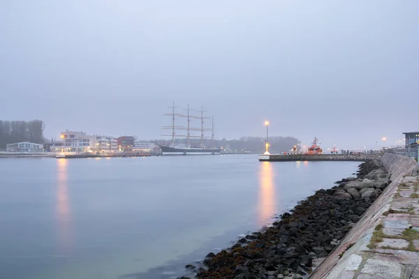 Vacker Stadsbild Med Byggnader Centrum Lubeck Vid Havet Tyskland — Stockfoto