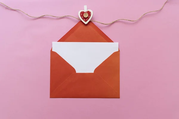 Romantik Bir Sevgililer Günü Geçmişi Aşk Mektubu — Stok fotoğraf