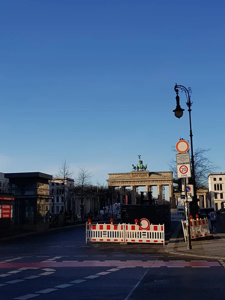 Berlim Alemanha Dezembro 2020 Perda Rua Unter Den Linden Preparação — Fotografia de Stock