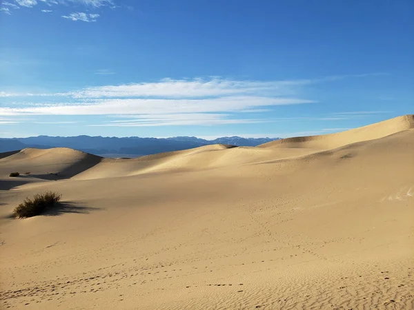 Krásný Záběr Mesquite Flat Sand Dunes Death Valley Spojené Státy — Stock fotografie