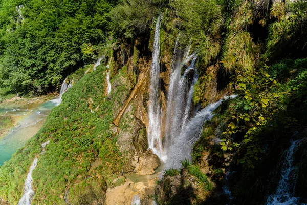 Bel Colpo Laghi Plitvice Croazia — Foto Stock