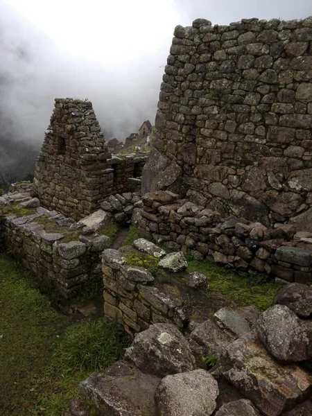 Machu Picchu Kereteket Kilátással Huayna Picchu Szent Völgy Peruban — Stock Fotó