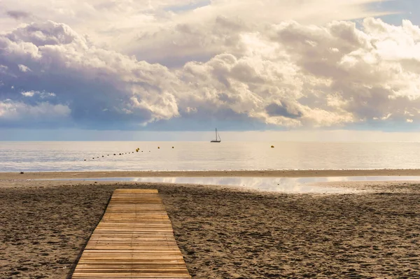 Gros Plan Plage Lissa Santa Pola Espagne — Photo