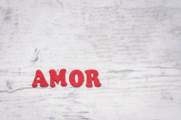 스페인어 Amor — 스톡 사진