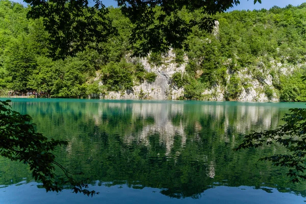 Piękny Widok Jeziora Plitwickie Chorwacja — Zdjęcie stockowe