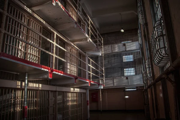 Interior Legendaria Prisión Alcatraz Una Isla Cerca San Francisco — Foto de Stock