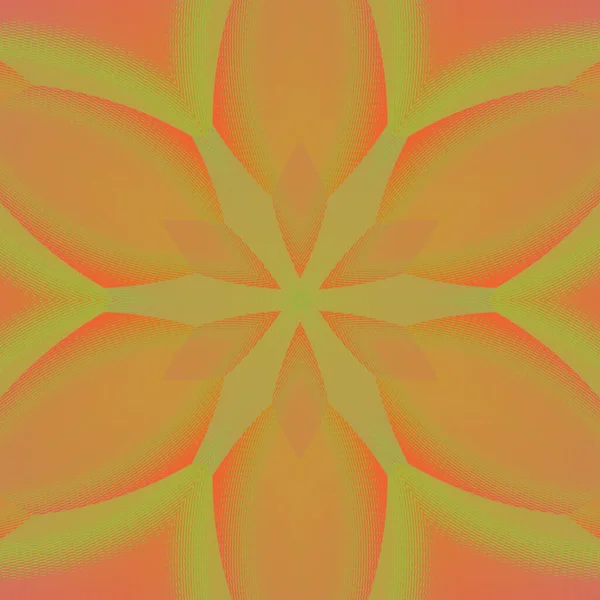 Illustration Geometric Shapes Yellow Orange Background — Stock Photo, Image