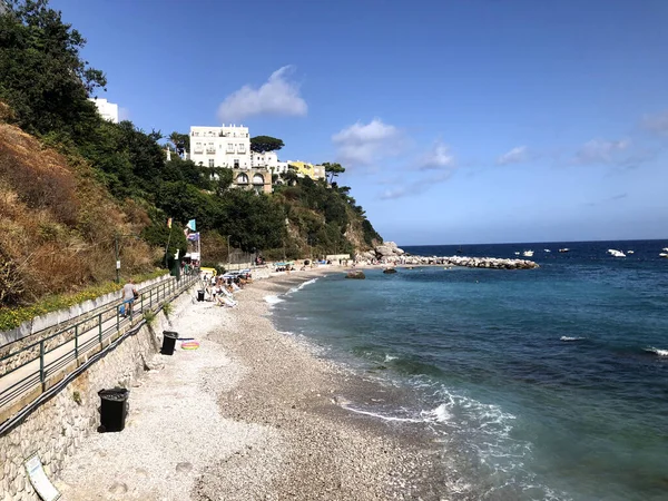 Capri Italia Agosto 2019 Playa Capri Italia Agosto 2019 —  Fotos de Stock