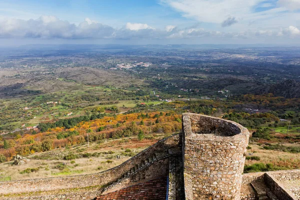 Krajobraz Fasady Wieży Starożytnej Wiosce Marvao Portugalia — Zdjęcie stockowe