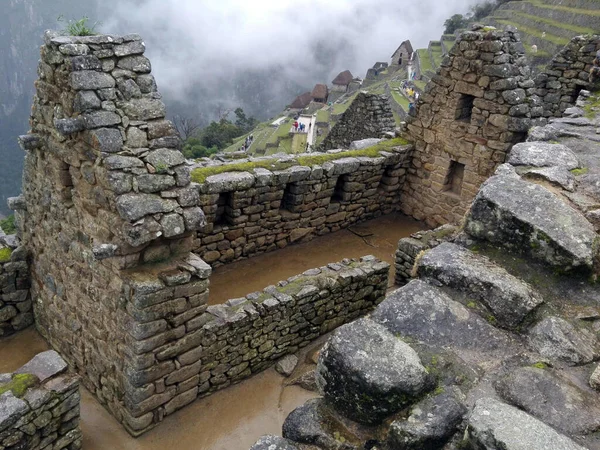 Die Machu Picchu Rahmen Mit Blick Auf Das Heilige Huayna — Stockfoto