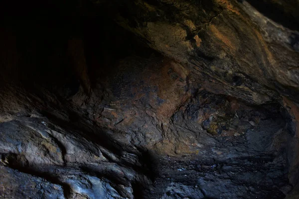 Tiro Uma Pequena Caverna Natural Wied Bassasa Zur Malta Ilhas — Fotografia de Stock