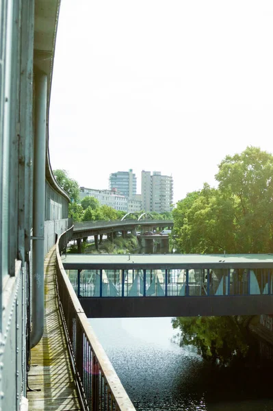 Berlin Germany Серпня 2020 Німеччина Aug 2019 Станція Метро Мокербрукке — стокове фото