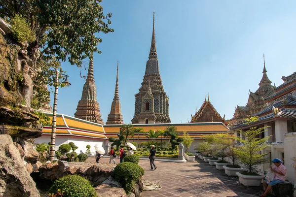 Bangkok Tailandia Febrero 2016 Budda Temple Gardens Bangkok Tailandia — Foto de Stock
