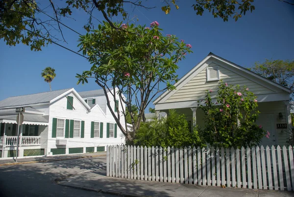 Key West 2011年4月4日 熱帯植物のあるキーウェストの南スタイルの家 フロリダ州 — ストック写真