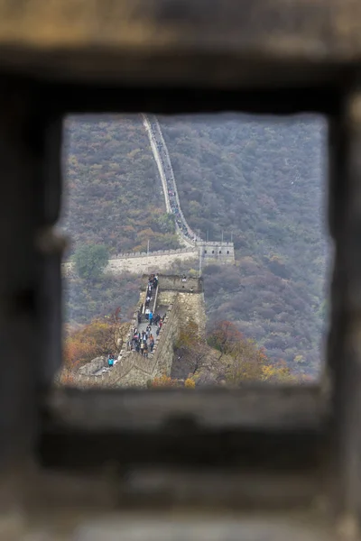 Velká Čínská Zeď Části Mutianyu Která Nachází Okrese Huairou Rámci — Stock fotografie