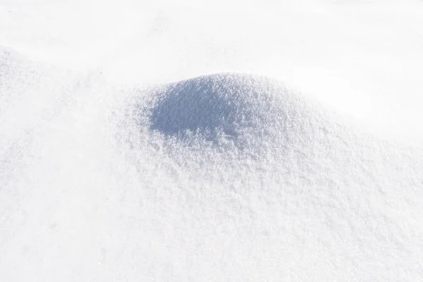 Hög Vinkel Skott Marken Täckt Snö Starkt Solljus — Stockfoto