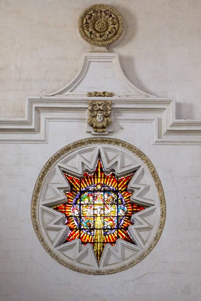 Gra Hiszpania Paź 2018 Kolorowe Witraże Katedrze Granadzie Katedra Wcielenia — Zdjęcie stockowe