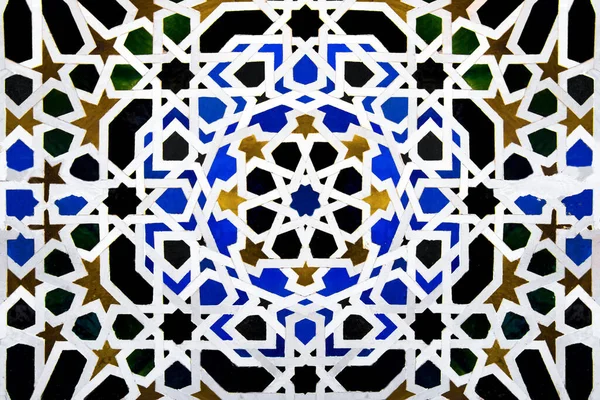 Granada Spanje Okt 2018 Tegels Moorse Ornamenten Architectuur Paleis Alhambra — Stockfoto