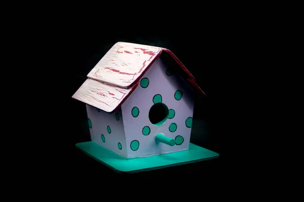 Huizen Voor Vogels Van Hout Met Hand Beschilderd — Stockfoto