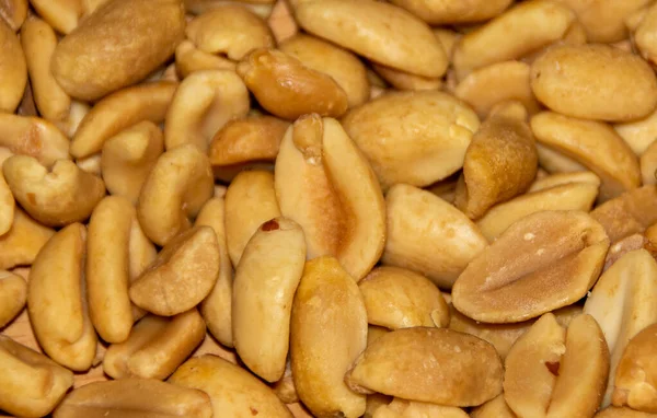 Eine Nahaufnahme Von Ein Paar Leckeren Erdnüssen — Stockfoto