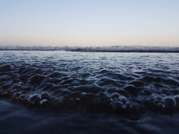 Tiro Seletivo Foco Das Ondas Azuis Mar — Fotografia de Stock