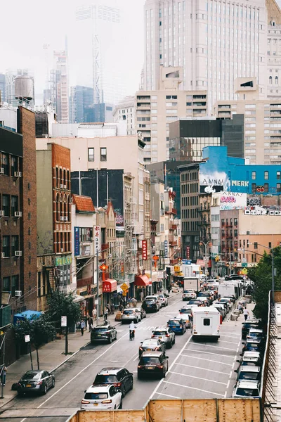 Tiro Vertical Dos Edifícios Chinatown Nyc — Fotografia de Stock