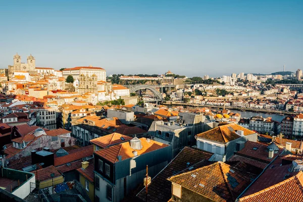 Une Vue Aérienne Paysage Urbain Porto Portugal — Photo