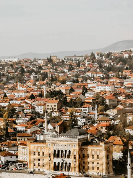 Tiro Vertical Uma Bela Paisagem Urbana Capturada Dia Ensolarado — Fotografia de Stock