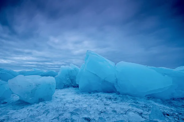 Uno Splendido Paesaggio Con Una Laguna Iceberg Riva Mare Islanda — Foto Stock