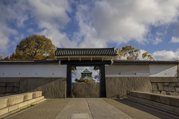 Hlavní Vchod Hrad Ósaka Ósaka Který Nachází Chuo Ósace Oblast — Stock fotografie
