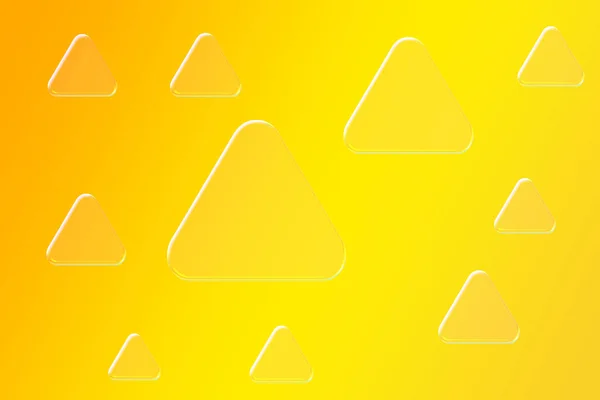 Fondo Amarillo Con Triángulos Diferentes Tamaños Fondo Papel Pintado —  Fotos de Stock