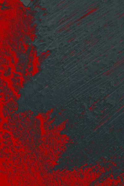 Plan Vertical Peinture Gris Foncé Sur Surface Grunge Peinte Rouge — Photo