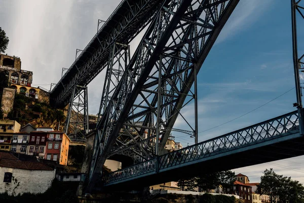 Primer Plano Del Puente Dom Luis Oporto Portugal — Foto de Stock